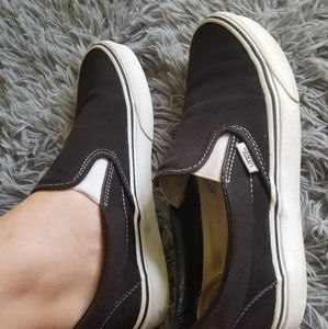 Black Slip On Vans